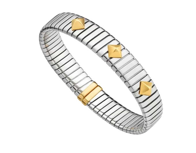Bvlgari Tubogas Armband aus Gold und Stahl