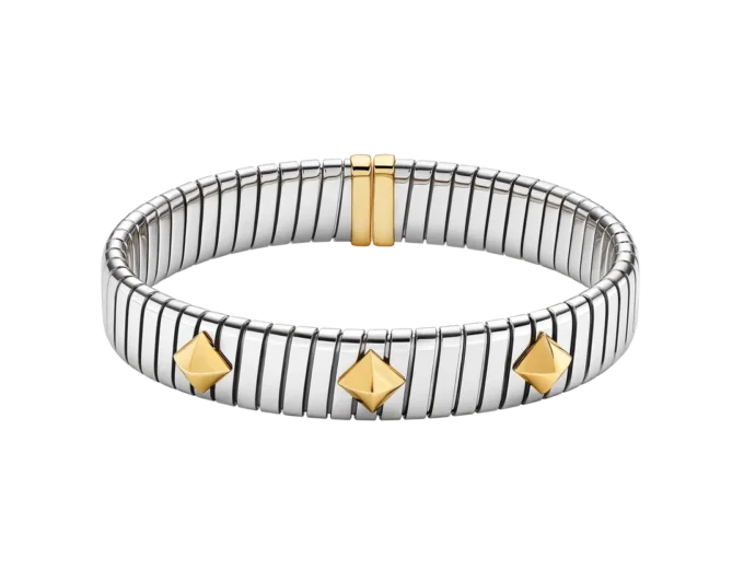 Bvlgari Tubogas Armband aus Gold und Stahl