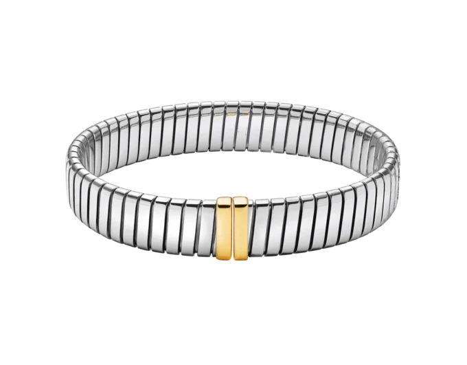 Bvlgari Tubogas Armband aus Gold und Stahl